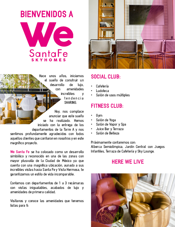 ¡BIENVENIDOS A WE SANTA FE!